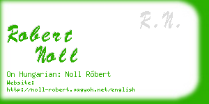 robert noll business card